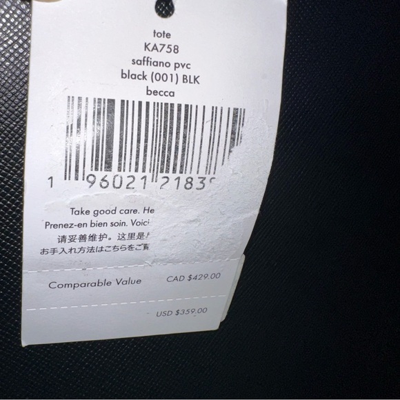 KATE SPADE ♠️ LEATHER TOTE - Picture 12 of 15